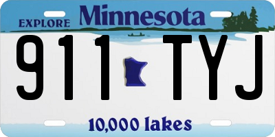 MN license plate 911TYJ