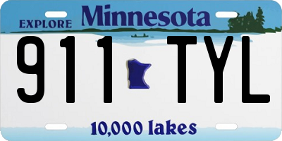 MN license plate 911TYL