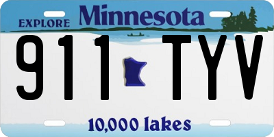 MN license plate 911TYV