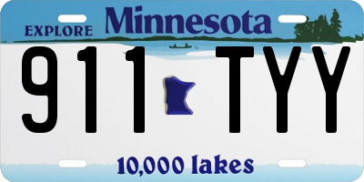 MN license plate 911TYY