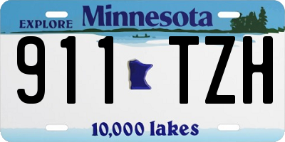 MN license plate 911TZH