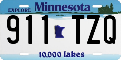 MN license plate 911TZQ