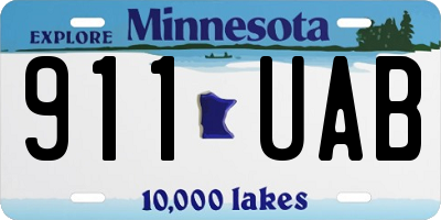 MN license plate 911UAB