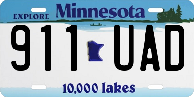 MN license plate 911UAD