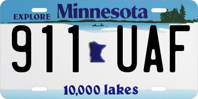 MN license plate 911UAF