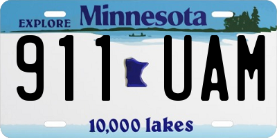 MN license plate 911UAM