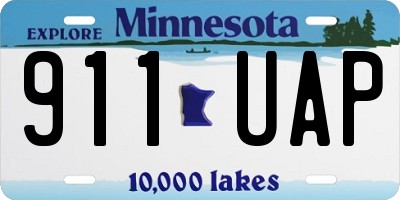 MN license plate 911UAP