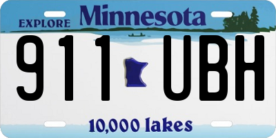 MN license plate 911UBH