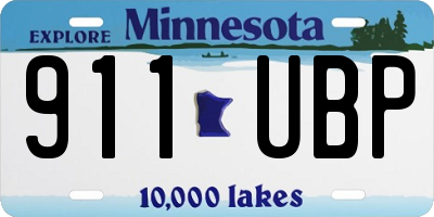 MN license plate 911UBP