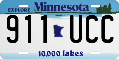 MN license plate 911UCC