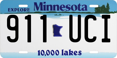 MN license plate 911UCI