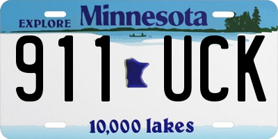 MN license plate 911UCK