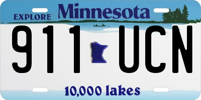 MN license plate 911UCN