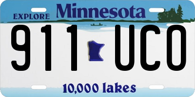 MN license plate 911UCO