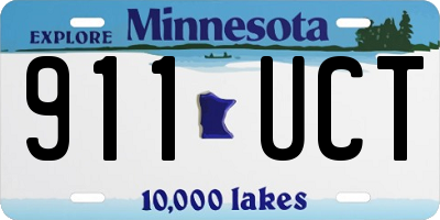 MN license plate 911UCT