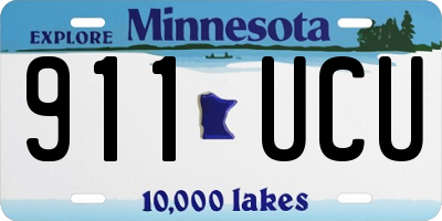 MN license plate 911UCU