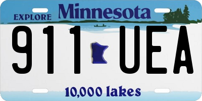 MN license plate 911UEA