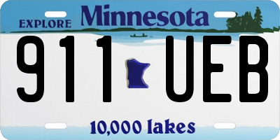 MN license plate 911UEB