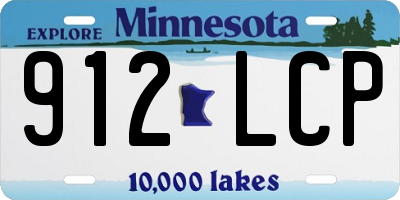 MN license plate 912LCP