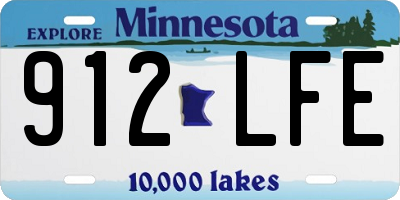 MN license plate 912LFE