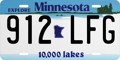 MN license plate 912LFG