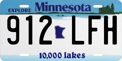 MN license plate 912LFH