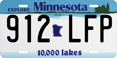 MN license plate 912LFP