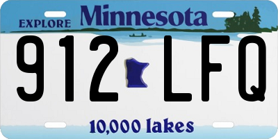 MN license plate 912LFQ