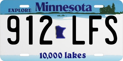 MN license plate 912LFS