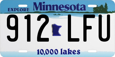 MN license plate 912LFU