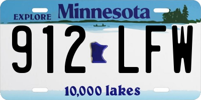 MN license plate 912LFW