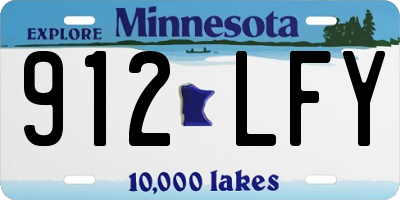 MN license plate 912LFY