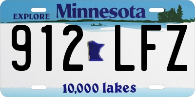 MN license plate 912LFZ