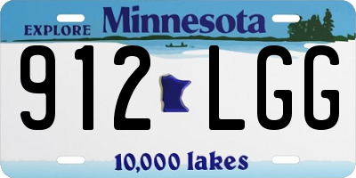 MN license plate 912LGG