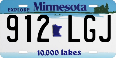 MN license plate 912LGJ