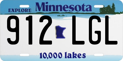 MN license plate 912LGL