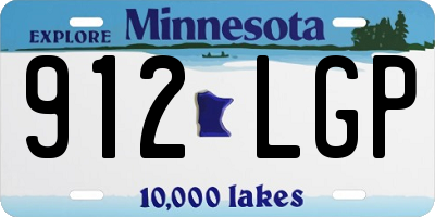 MN license plate 912LGP