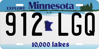 MN license plate 912LGQ