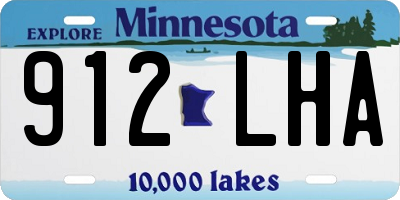 MN license plate 912LHA