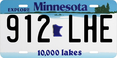 MN license plate 912LHE