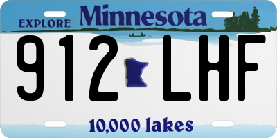 MN license plate 912LHF
