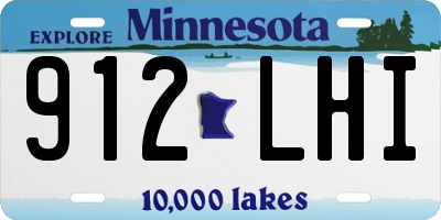 MN license plate 912LHI