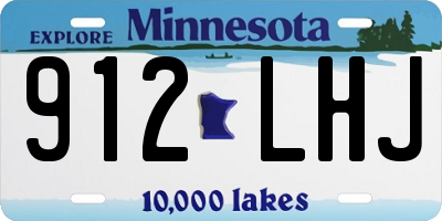 MN license plate 912LHJ