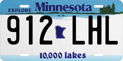 MN license plate 912LHL