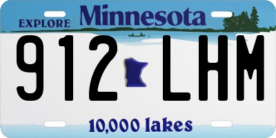 MN license plate 912LHM