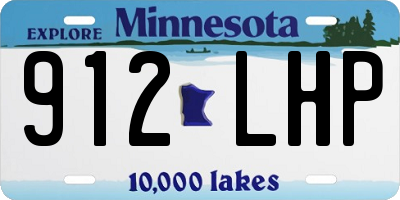 MN license plate 912LHP
