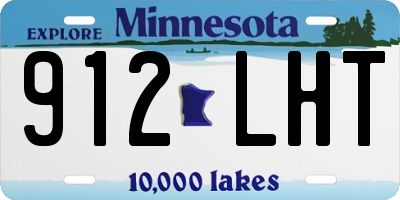 MN license plate 912LHT