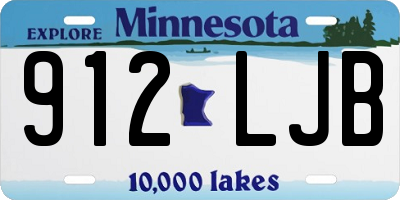MN license plate 912LJB