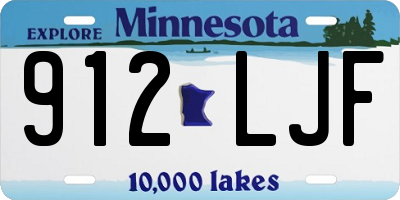 MN license plate 912LJF