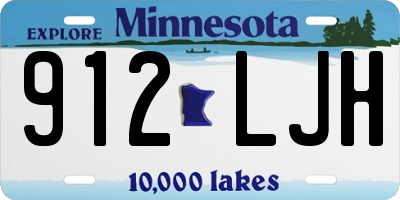 MN license plate 912LJH